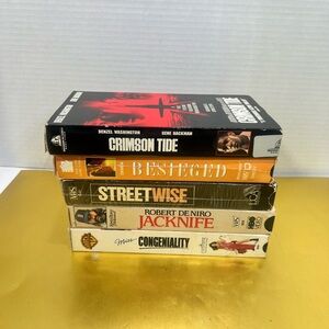 Lots of 5 Vintage VHS Movie Collection